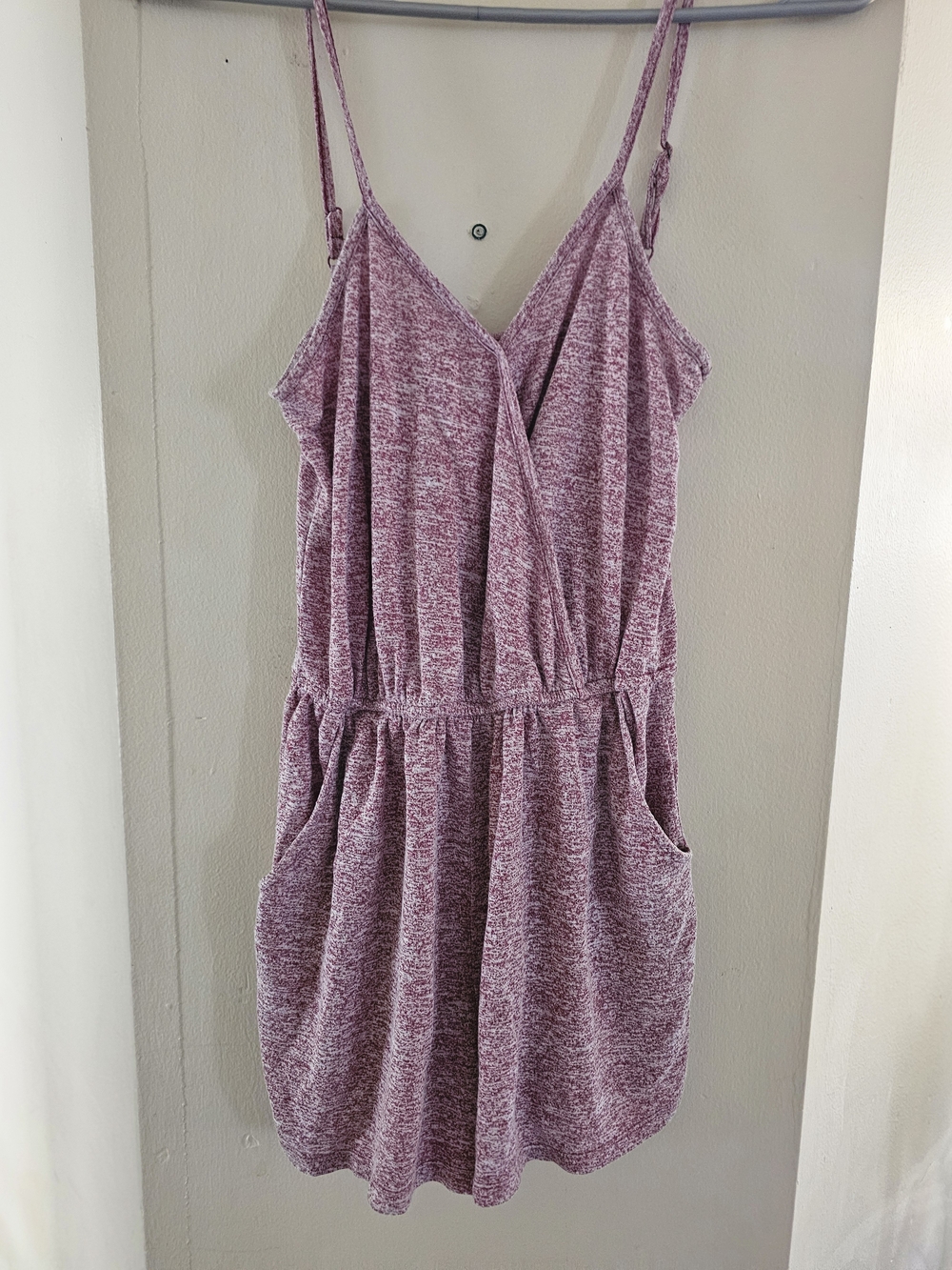 Mossimo Supply Co. Heathered Mauve Romper